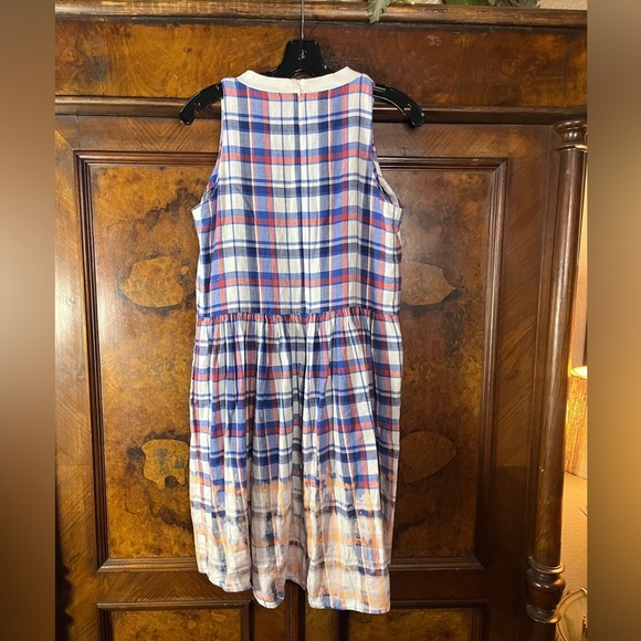 GUC Sea New York- Plaid Flannel Bleached High- Low Dress. Size 4 - Picture 4 of 12